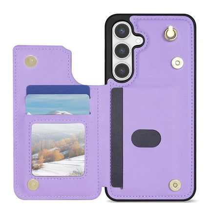 For Samsung Galaxy A55 5G Case with Wrist Strap Card Slots Rhombus Leather+TPU Phone Cover