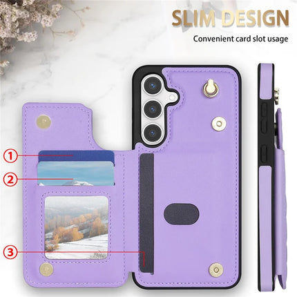 For Samsung Galaxy A55 5G Case with Wrist Strap Card Slots Rhombus Leather+TPU Phone Cover