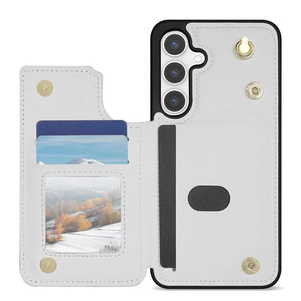 For Samsung Galaxy A15 4G / 5G Case with Wrist Strap Card Slots Rhombus Leather+TPU Phone Cover