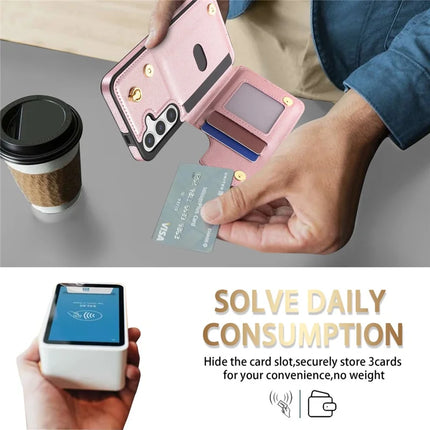 For Samsung Galaxy A15 4G / 5G Case with Wrist Strap Card Slots Rhombus Leather+TPU Phone Cover