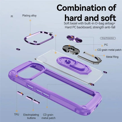 For Google Pixel 9 Pro  /  Pixel 9 Case Alloy Lens Frame PC + TPU Kickstand Phone Back Cover
