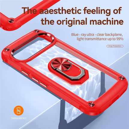 For Google Pixel 9 Pro XL Case Alloy Lens Frame PC + TPU Kickstand Phone Back Cover
