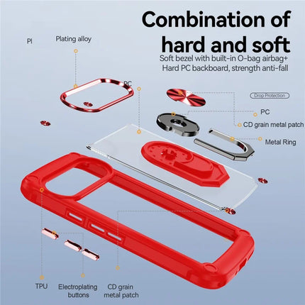 For Google Pixel 9 Pro XL Case Alloy Lens Frame PC + TPU Kickstand Phone Back Cover