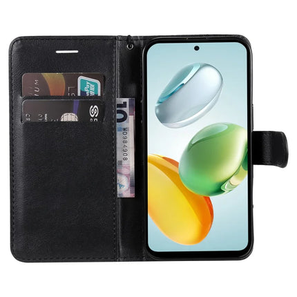 For Honor Play 60 Plus 5G / Play 9T / X7c 4G / 200 Smart 5G Case Solid Color Leather Mobile Cover Wallet Stand with Strap