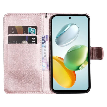 For Honor Play 60 Plus 5G / Play 9T / X7c 4G / 200 Smart 5G Case Solid Color Leather Mobile Cover Wallet Stand with Strap