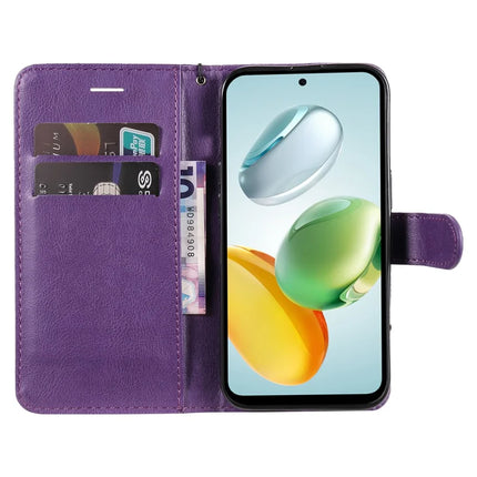 For Honor Play 60 Plus 5G / Play 9T / X7c 4G / 200 Smart 5G Case Solid Color Leather Mobile Cover Wallet Stand with Strap