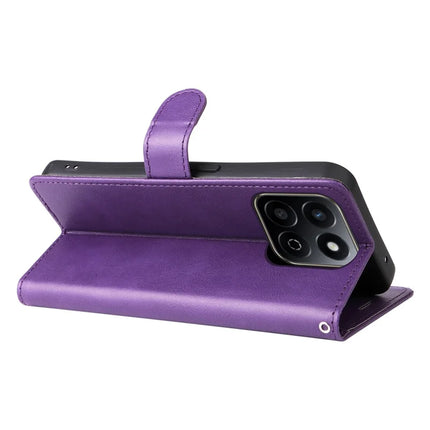 For Honor Play 60 Plus 5G / Play 9T / X7c 4G / 200 Smart 5G Case Solid Color Leather Mobile Cover Wallet Stand with Strap