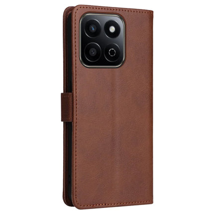 For Honor Play 60 Plus 5G / Play 9T / X7c 4G / 200 Smart 5G Case Solid Color Leather Mobile Cover Wallet Stand with Strap