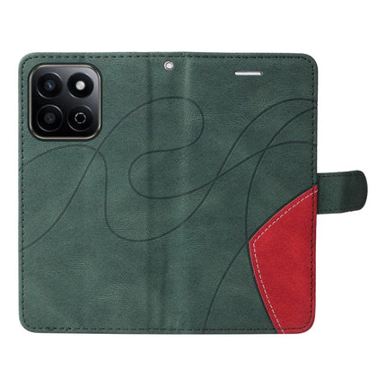 For Honor Play 60 Plus 5G / Play 9T / X7c 4G / 200 Smart 5G Leather Case Wallet Stand Color Splicing Phone Cover