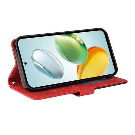 For Honor Play 60 Plus 5G / Play 9T / X7c 4G / 200 Smart 5G Leather Case Wallet Stand Color Splicing Phone Cover