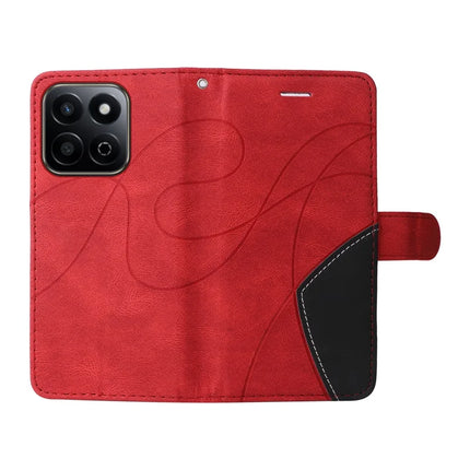 For Honor Play 60 Plus 5G / Play 9T / X7c 4G / 200 Smart 5G Leather Case Wallet Stand Color Splicing Phone Cover