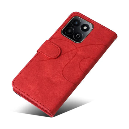 For Honor Play 60 Plus 5G / Play 9T / X7c 4G / 200 Smart 5G Leather Case Wallet Stand Color Splicing Phone Cover