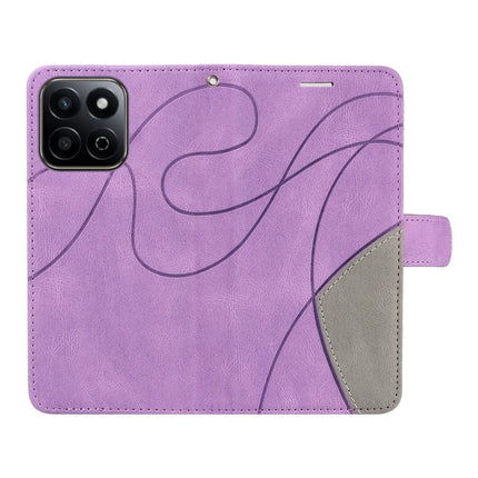 For Honor Play 60 Plus 5G / Play 9T / X7c 4G / 200 Smart 5G Leather Case Wallet Stand Color Splicing Phone Cover