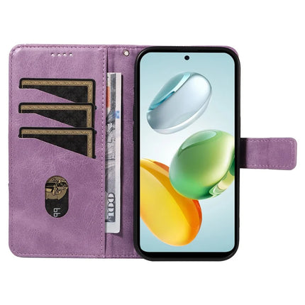 For Honor Play 60 Plus 5G / Play 9T / X7c 4G / 200 Smart 5G Leather Case Geometric Line Wallet Phone Cover