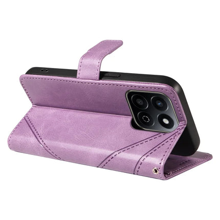 For Honor Play 60 Plus 5G / Play 9T / X7c 4G / 200 Smart 5G Leather Case Geometric Line Wallet Phone Cover
