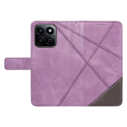 For Honor Play 60 Plus 5G / Play 9T / X7c 4G / 200 Smart 5G Leather Case Geometric Line Wallet Phone Cover