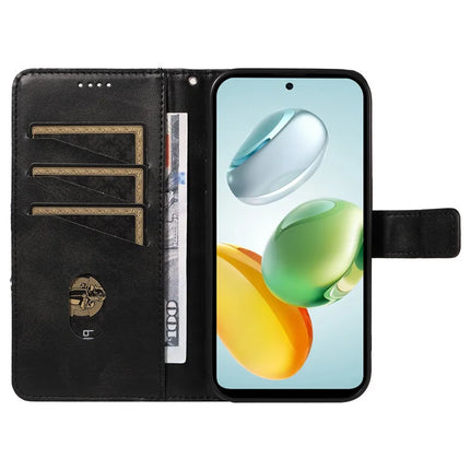 For Honor Play 60 Plus 5G / Play 9T / X7c 4G / 200 Smart 5G Leather Case Geometric Line Wallet Phone Cover