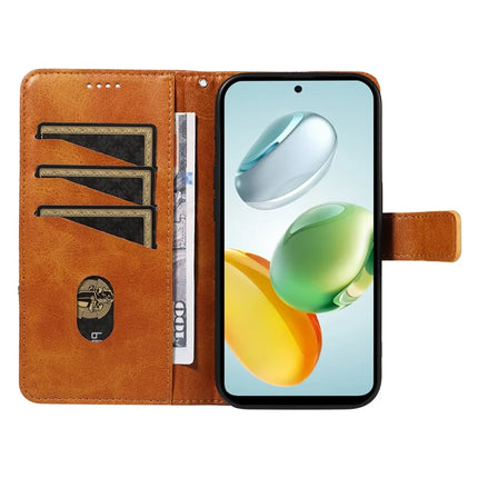 For Honor Play 60 Plus 5G / Play 9T / X7c 4G / 200 Smart 5G Leather Case Geometric Line Wallet Phone Cover