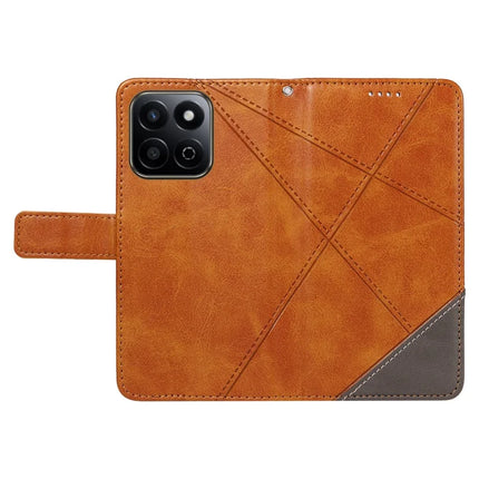 For Honor Play 60 Plus 5G / Play 9T / X7c 4G / 200 Smart 5G Leather Case Geometric Line Wallet Phone Cover