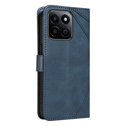 For Honor Play 60 Plus 5G / Play 9T / X7c 4G / 200 Smart 5G Leather Case Geometric Line Wallet Phone Cover