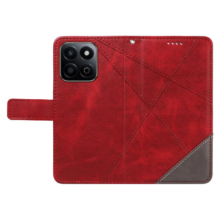 For Honor Play 60 Plus 5G / Play 9T / X7c 4G / 200 Smart 5G Leather Case Geometric Line Wallet Phone Cover
