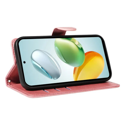For Honor Play 60 Plus 5G / Play 9T / X7c 4G / 200 Smart 5G Wallet Phone Case T-Shape Lines Leather Cover