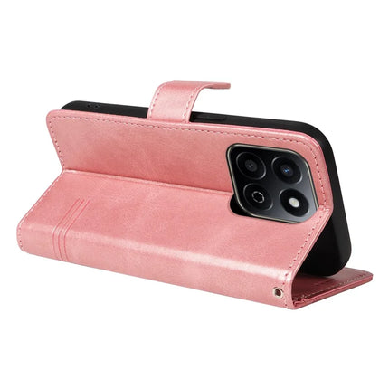 For Honor Play 60 Plus 5G / Play 9T / X7c 4G / 200 Smart 5G Wallet Phone Case T-Shape Lines Leather Cover