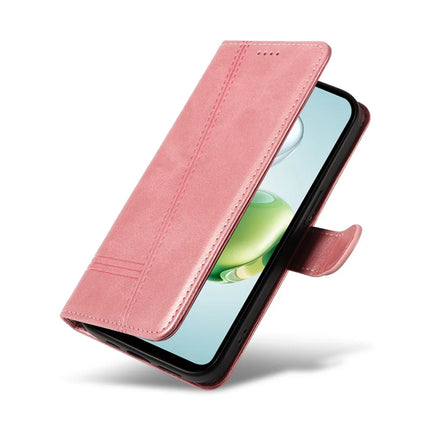 For Honor Play 60 Plus 5G / Play 9T / X7c 4G / 200 Smart 5G Wallet Phone Case T-Shape Lines Leather Cover