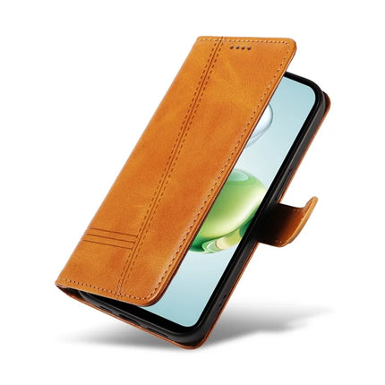 For Honor Play 60 Plus 5G / Play 9T / X7c 4G / 200 Smart 5G Wallet Phone Case T-Shape Lines Leather Cover