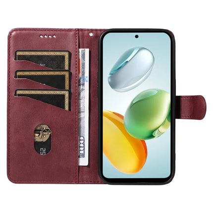 For Honor Play 60 Plus 5G / Play 9T / X7c 4G / 200 Smart 5G Wallet Phone Case T-Shape Lines Leather Cover
