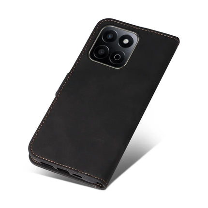 For Honor Play 60 Plus 5G / Play 9T / X7c 4G / 200 Smart 5G Leather Case Wallet Phone Cover 3 Color Splicing