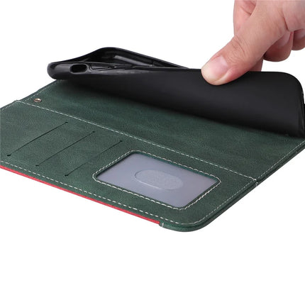 For Honor Play 60 Plus 5G / Play 9T / X7c 4G / 200 Smart 5G Leather Case Wallet Phone Cover 3 Color Splicing