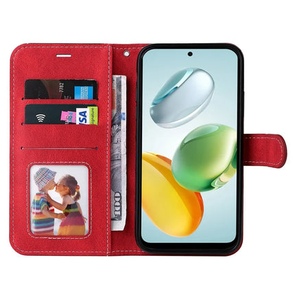 For Honor Play 60 Plus 5G / Play 9T / X7c 4G / 200 Smart 5G Leather Case Wallet Phone Cover 3 Color Splicing