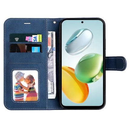 For Honor Play 60 Plus 5G / Play 9T / X7c 4G / 200 Smart 5G Leather Case Wallet Phone Cover 3 Color Splicing