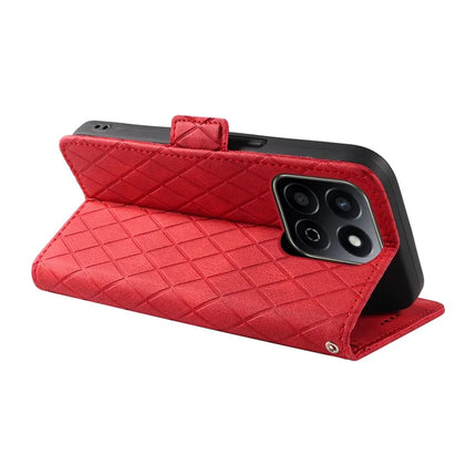 For Honor Play 60 Plus 5G / Play 9T / X7c 4G / 200 Smart 5G Case Rhombus PU Leather Flip Wallet Phone Cover