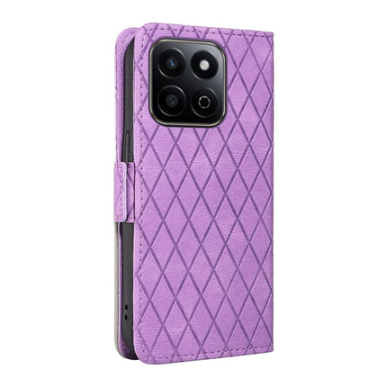 For Honor Play 60 Plus 5G / Play 9T / X7c 4G / 200 Smart 5G Case Rhombus PU Leather Flip Wallet Phone Cover