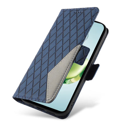 For Honor Play 60 Plus 5G / Play 9T / X7c 4G / 200 Smart 5G Case Rhombus PU Leather Flip Wallet Phone Cover