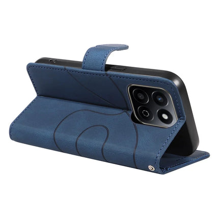 For Honor Play 60 Plus 5G / Play 9T / X7c 4G / 200 Smart 5G Stand Case Wallet Leather Phone Cover Curved Line