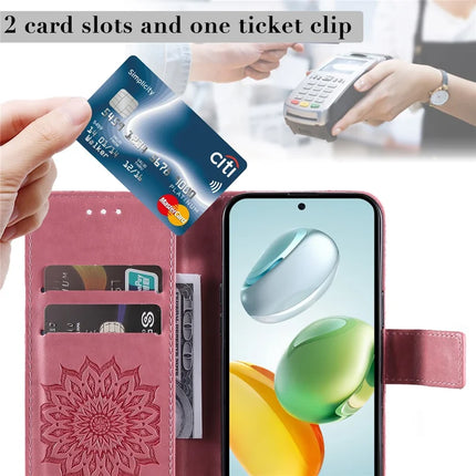For Honor Play 60 Plus 5G / Play 9T / X7c 4G / 200 Smart 5G Case Sunflower Leather Wallet Phone Cover