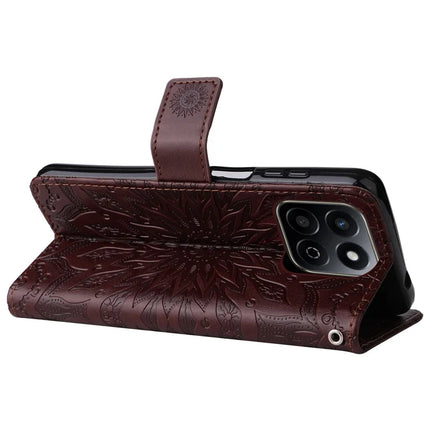 For Honor Play 60 Plus 5G / Play 9T / X7c 4G / 200 Smart 5G Case Sunflower Leather Wallet Phone Cover