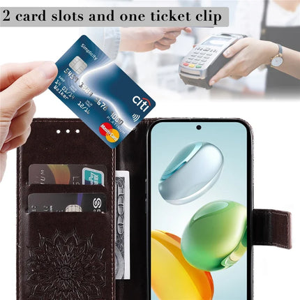 For Honor Play 60 Plus 5G / Play 9T / X7c 4G / 200 Smart 5G Case Sunflower Leather Wallet Phone Cover