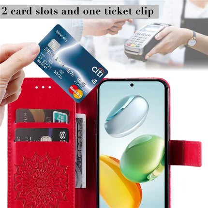 For Honor Play 60 Plus 5G / Play 9T / X7c 4G / 200 Smart 5G Case Sunflower Leather Wallet Phone Cover