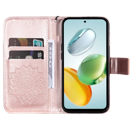 For Honor Play 60 Plus 5G / Play 9T / X7c 4G / 200 Smart 5G Case Sunflower Leather Wallet Phone Cover