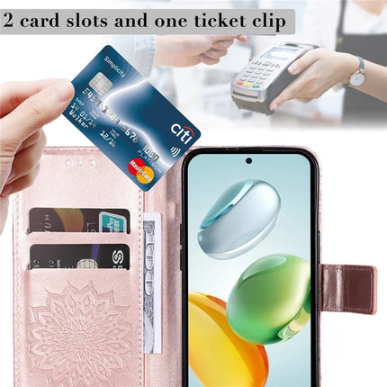 For Honor Play 60 Plus 5G / Play 9T / X7c 4G / 200 Smart 5G Case Sunflower Leather Wallet Phone Cover