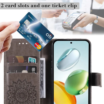 For Honor Play 60 Plus 5G / Play 9T / X7c 4G / 200 Smart 5G Case Sunflower Leather Wallet Phone Cover