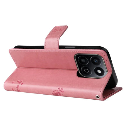 For Honor Play 60 Plus 5G / Play 9T / X7c 4G / 200 Smart 5G Case Cat Tree Pattern Flip Leather Phone Cover