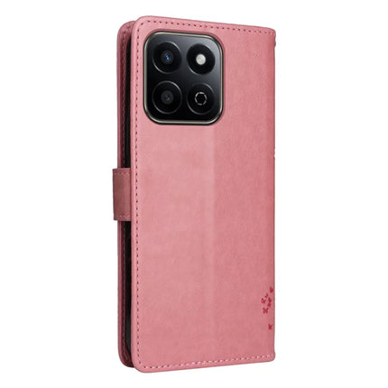 For Honor Play 60 Plus 5G / Play 9T / X7c 4G / 200 Smart 5G Case Cat Tree Pattern Flip Leather Phone Cover