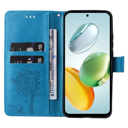 For Honor Play 60 Plus 5G / Play 9T / X7c 4G / 200 Smart 5G Case Cat Tree Pattern Flip Leather Phone Cover