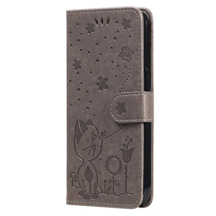 For Honor Play 60 Plus 5G / Play 9T / X7c 4G / 200 Smart 5G Case Cat Bee Pattern Leather Phone Cover