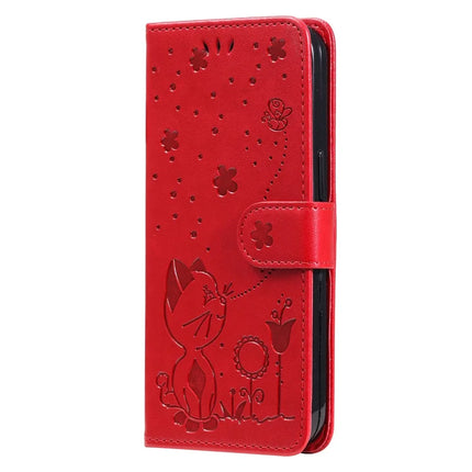 For Honor Play 60 Plus 5G / Play 9T / X7c 4G / 200 Smart 5G Case Cat Bee Pattern Leather Phone Cover